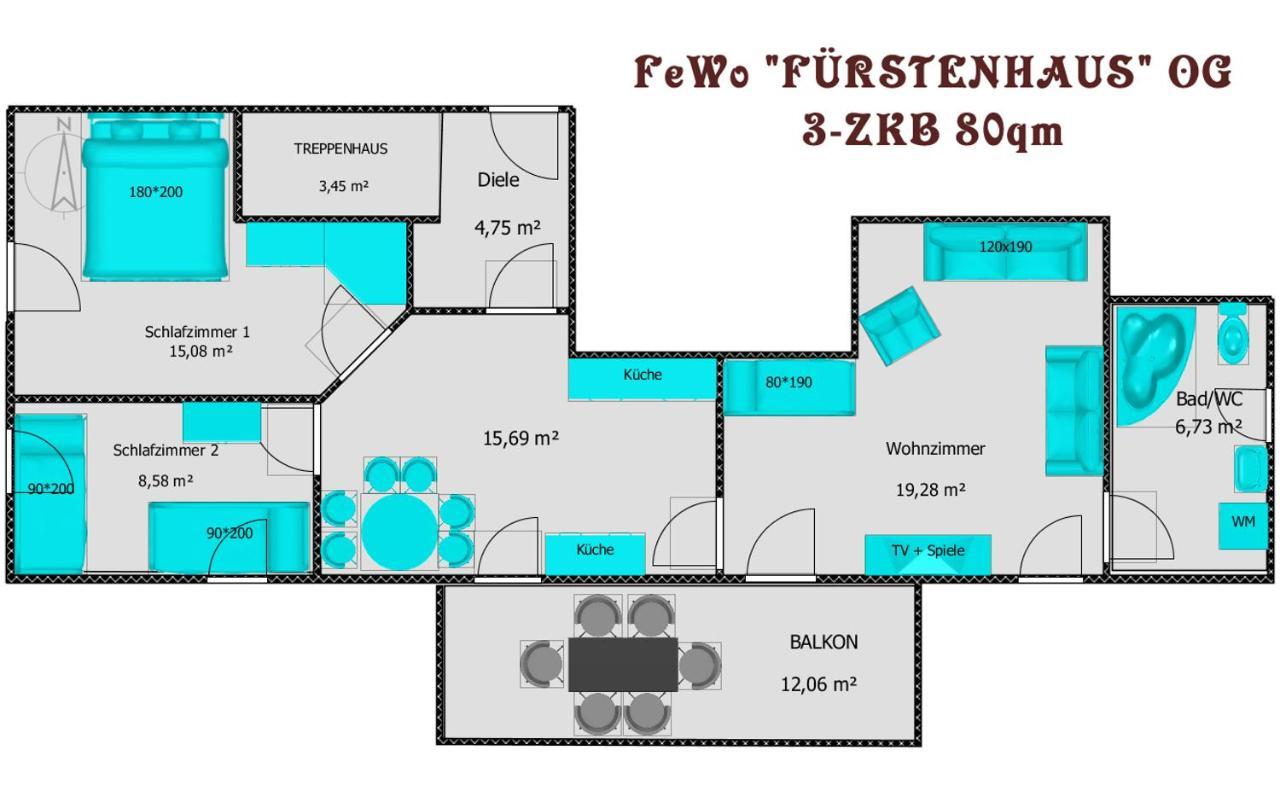 "Fuerstenhaus" Og Hofgeismar-Zentrum! Luaran gambar